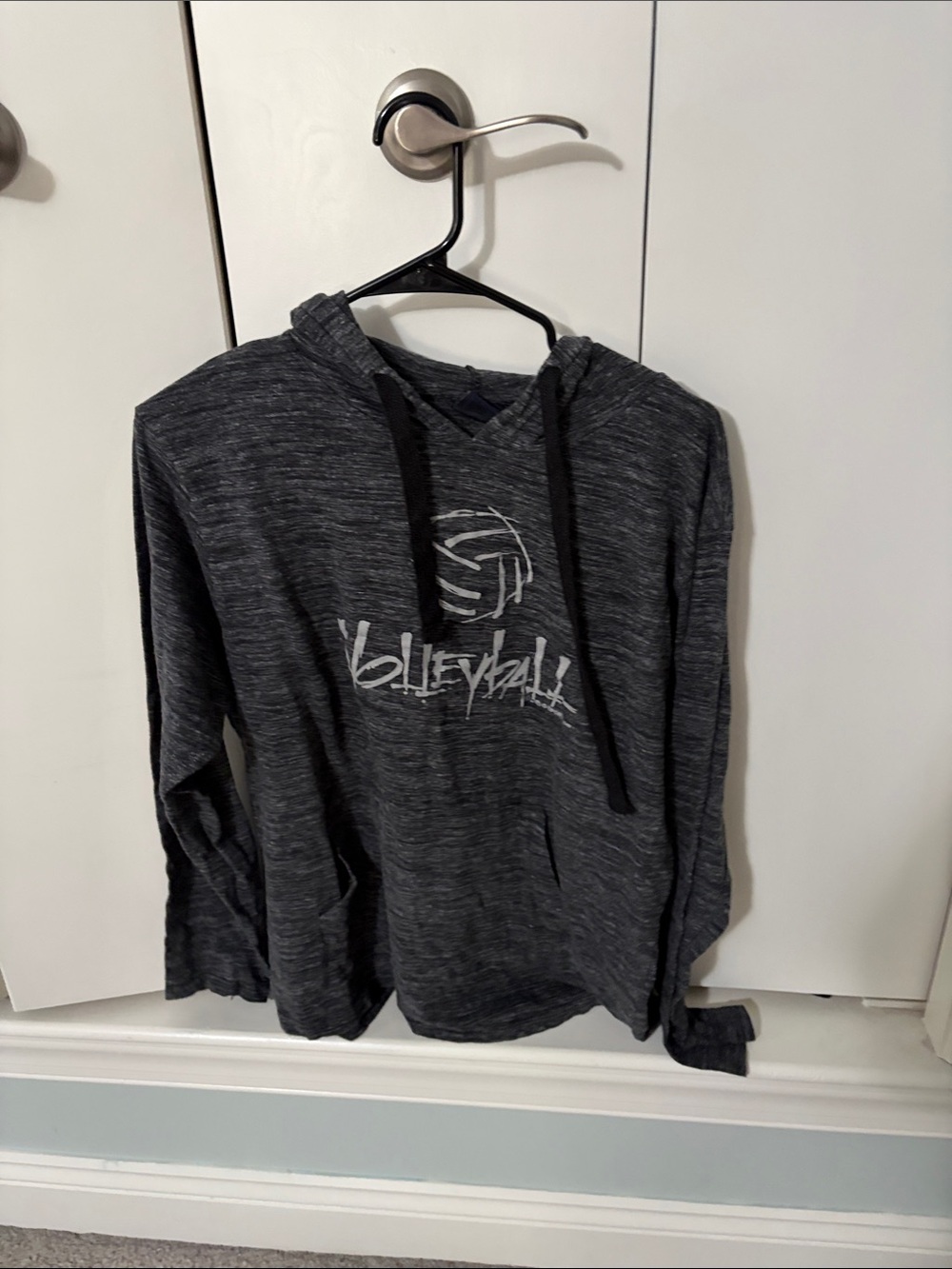 Charcoal Volleyball Hooded Sweater